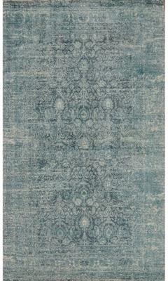 Rug Source Hand-knotted Transitional Oushak Silk Grey Geometric Area Rug - 8' 1'' X 5' 0''