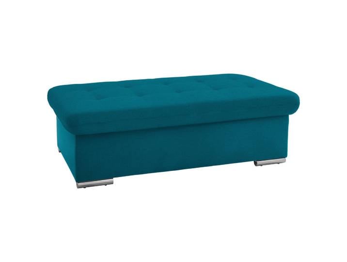 Cantus Hocker, Petrol, Metall, rechteckig, 137x43x74 cm, Stoffauswahl, Stauraum, Wohnzimmer, Hocker, Sitzhocker
