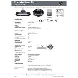 mlight 81-3279 81-3279 LED-Hallenleuchte LED LED fest eingebaut 120 W, 160 W, 200 W Schwarz