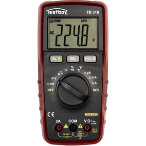 Testboy Multimeter 318, digital, True RMS, CAT IV 1000 V, 6000 Counts, NCV