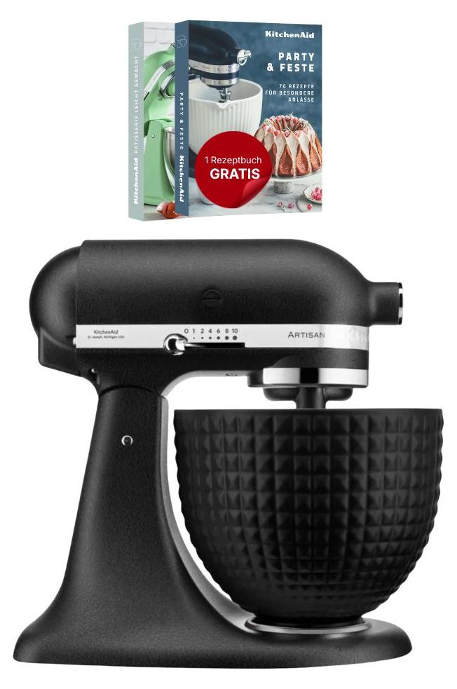 KitchenAid 5KSM156CXEBK, Standmixer, Schwarz, Schlagen, Mixen, 4,8 l, Gusseisen Schwarz, Leiter