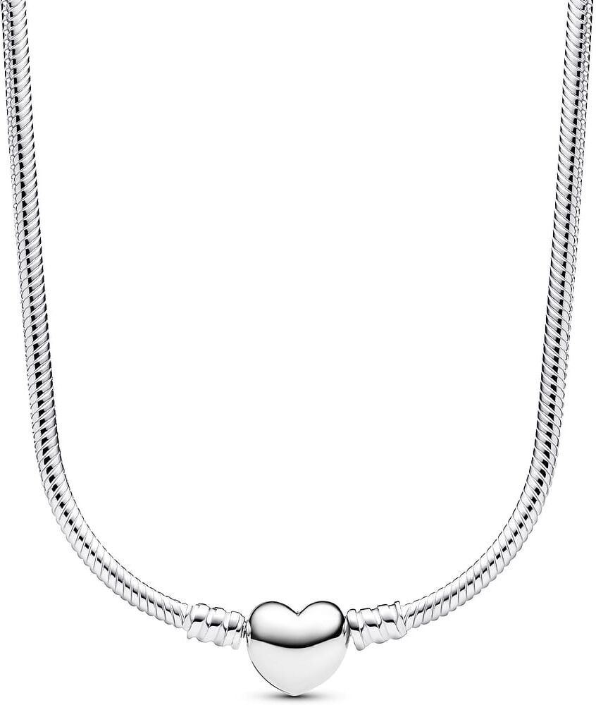 Collier Pandora Maille Serpent Fermoir Cœur Pandora Moments Femme