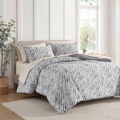 Kodotan sofa 7-Piece King Comforter Set with Sheet Set,Grey