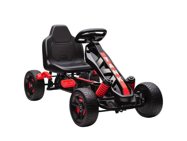 ComfortXL Tretkart De-13067 Freilauf Rot, Kunststoff, 59x60.5x100 cm, Spielzeug, Kinderfahrzeuge