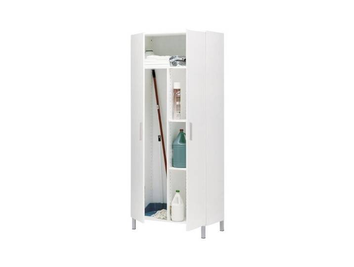 Accueil Armoire - 2 Portes - Venprodin - 188X81X35Cm - Blanc