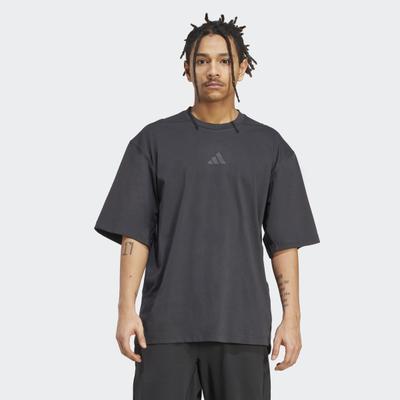 T-Shirt ADIDAS PERFORMANCE "PRIMELIFT WORKOUT, OVERSIZE", Herren, Gr. XL, schwarz, Obermaterial: 74% Baumwolle, 26% Polyester, normal, Rundhals, Shirts T-Shirt