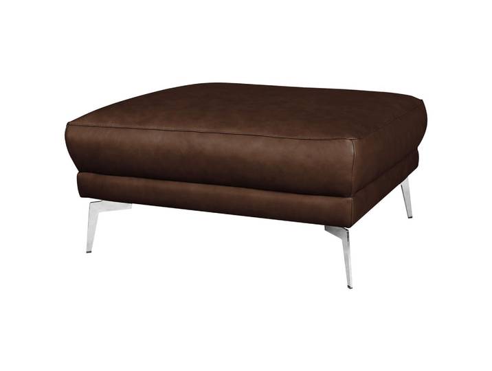 Hocker Spring Dunkelbraun Chrom B: 96 cm