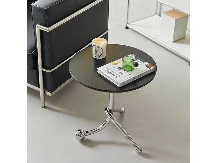 Petite table d'appoint ronde pour salon, coin, petite table basse pour la maison, style tendance, table d'appoint pour canapé, petite table de chevet