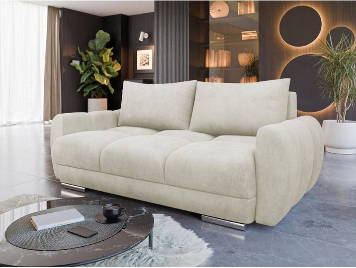 MIRJAN24 Sofa Logo 2, Rückenlehne in Form beweglicher Kissen, 186x97x89 cm