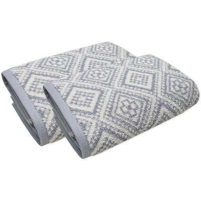 Handtuch Set FRAMSOHN FROTTIER "Arabeske", beige (beige, naturweiß, grau, graphit), B:50cm L:100cm, Walkfrottier, Obermaterial: 100% Baumwolle, Handtücher, skandinavisch gemustert, hergestellt in Österreich