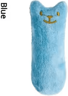 Inspire Curations BiteBuddy Plush Catnip Thumb Chew Toy blue