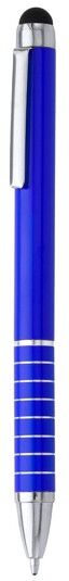Stylo pointeur publicitaire en aluminium, rotatif Canaima Bleu Royal BLUE INK