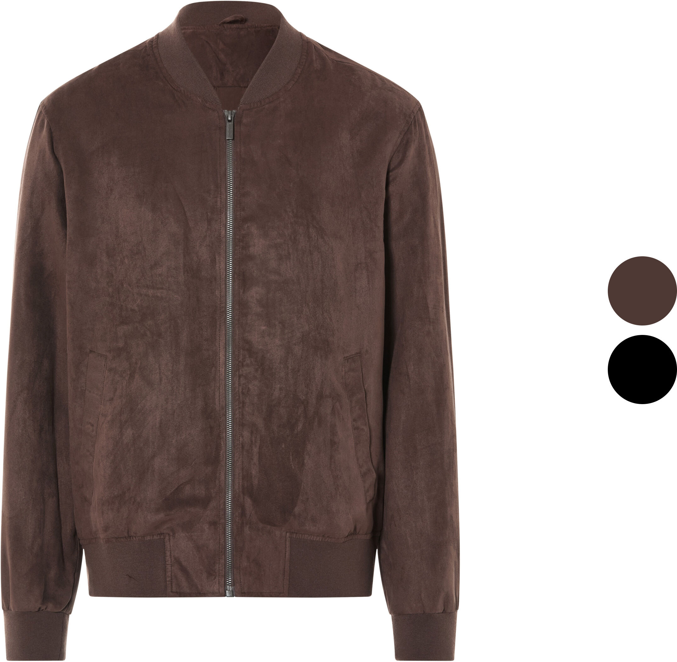 LIVERGY® Herren Blouson, in Wildlederoptik