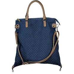 Shopping Bag Pünktchen navy