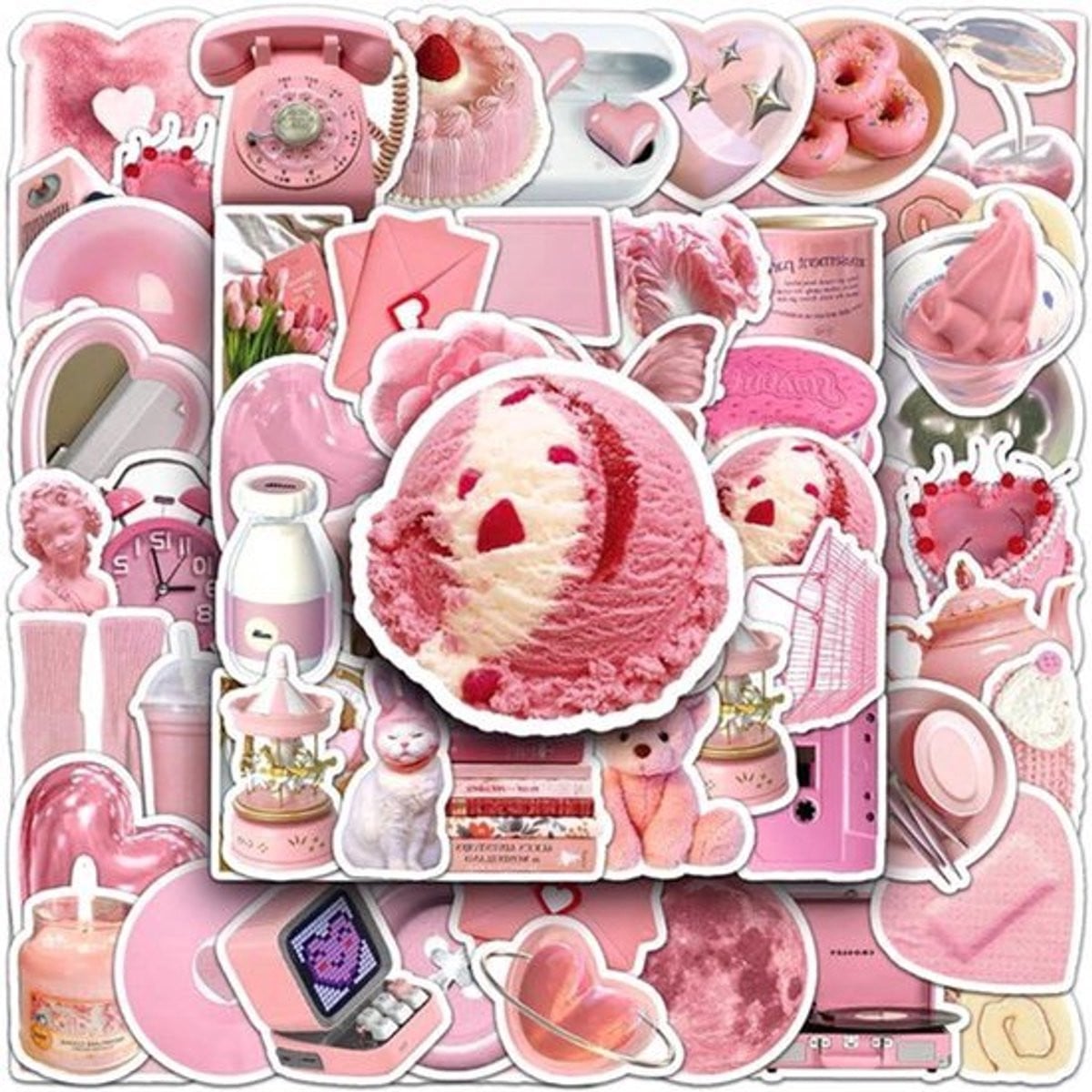 50 Velletjes Waterbestendige Stickers voor Kinderen