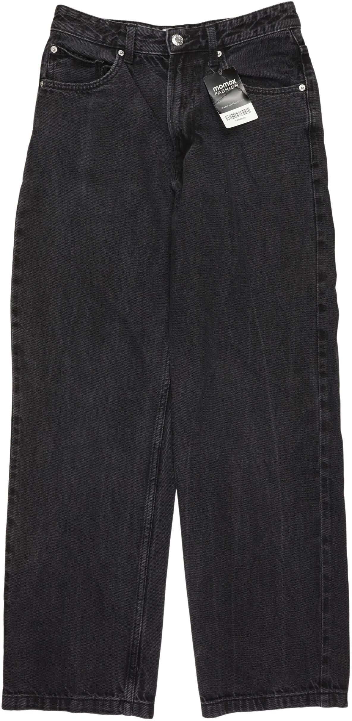 bershka Herren Jeans, Schwarz, Gr. W28, Baumwolle - Second Hand