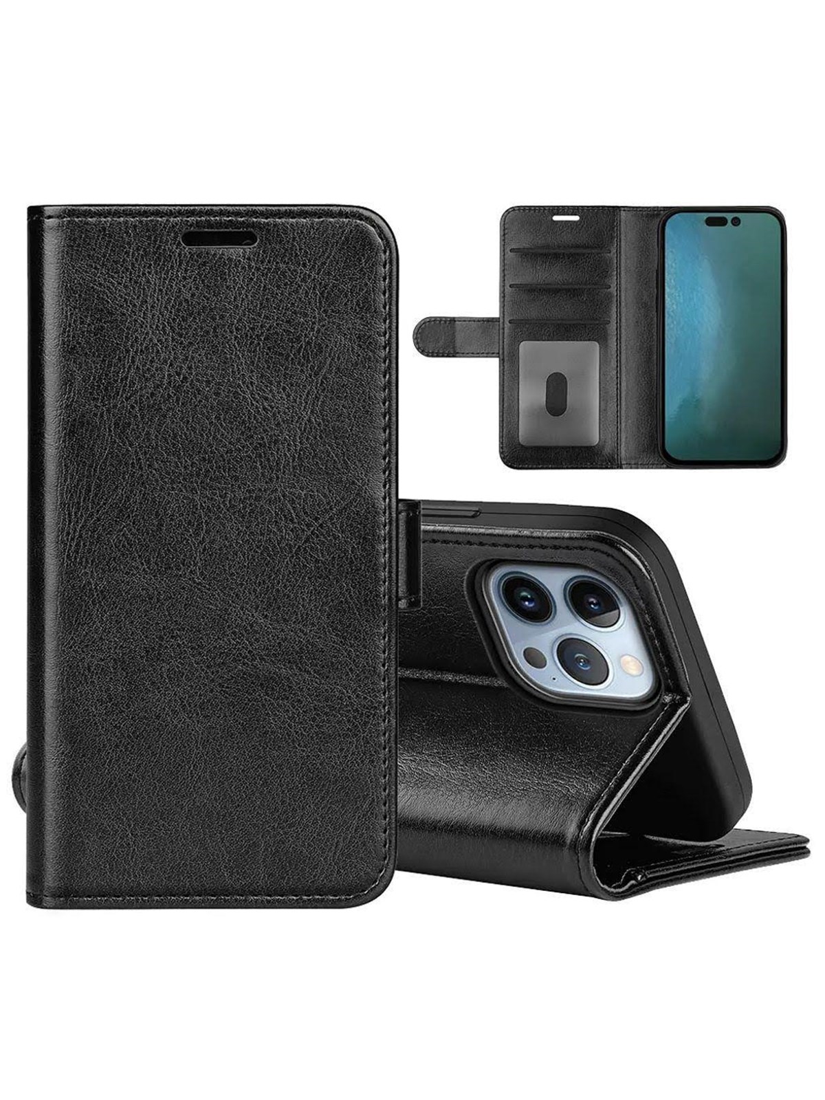 SiGN Wallet Cover for iPhone 15 Pro - Black