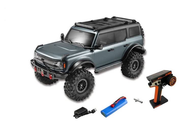 DF-Models RC-Buggy DF Models RC Crawler DF-4S Varant Metallic Grau 313mm Scale RTR Set
