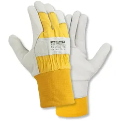 12 Paar teXXor® Rindvollleder Winterbauhandschuhe „HIMALAYA II“ – Artikel-Nr.: 1121“, Größe9 (L)