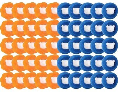 Uplift Picks Reusable Laundry Pet Hair Remover Balls For Washing Machine mix (50 Pcs)