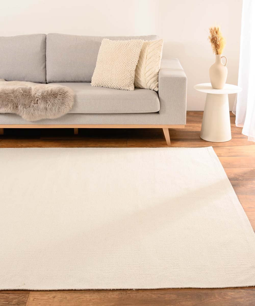 Nordic Weavers Vloerkleed Katoen Wit Rechthoekig