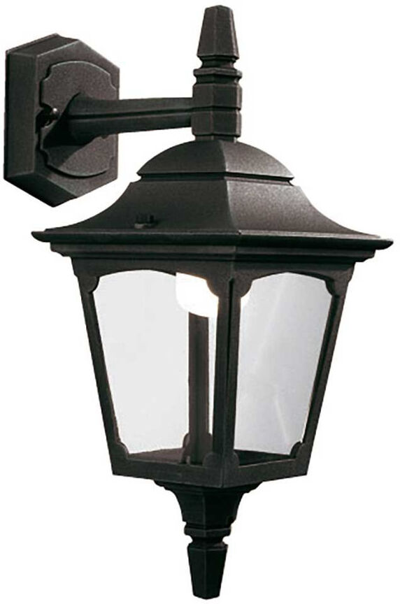 Dakota Fields Thurstone Black 38cm H Outdoor Wall Lantern Black 38cm H X 17cm W X 24cm D