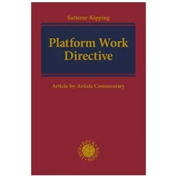 Platform Work Directive, Fachbücher von Amélie Sutterer-Kipping