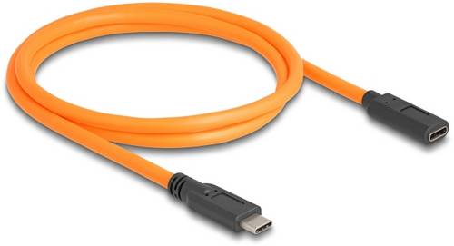 Delock USB-C Kabel USB-C Stecker, USB-C Stecker 1.00m Orange 87960