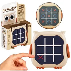 Elektronisches Spiel 3in1 Tic Tac Toe Memory Owl Beige