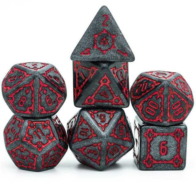 Hot Games Dobbelsteen set Jumbo Kasteel Rood, 7-delig