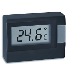 TFA Thermometer 30.2017.01, mit LC-Display, digital, -10 bis 60°C, für innen, schwarz