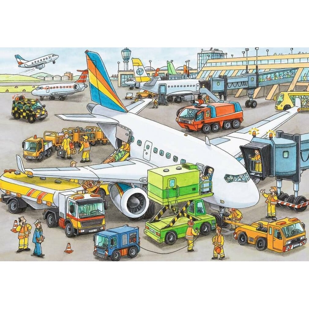 Ravensburger Puzzel Drukke luchthaven 35 stukjes