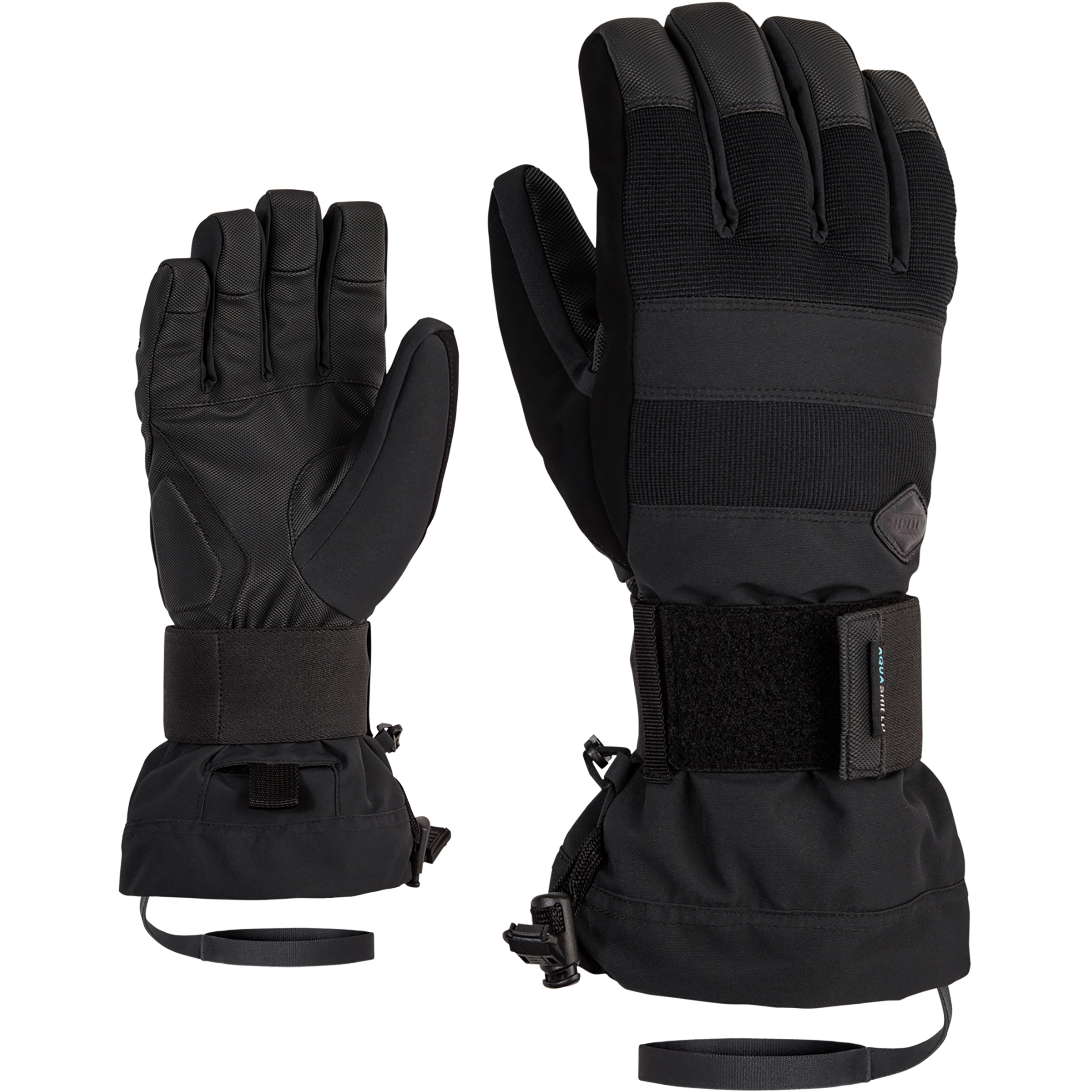 Ziener Milo As Fingerhandschuhe schwarz Größe 7 Splitboard Wasserdicht Wasserabweisend