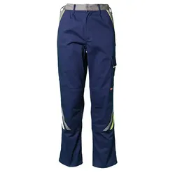 Bundhose "VISLINE" - 42 - marine/gelb/zink