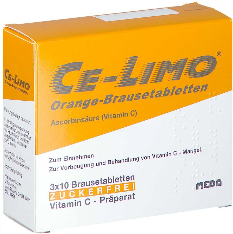 Ce Limo Brausetabletten Orange 30stk