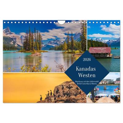 Kanadas Westen - Abenteuer mit dem Wohnmobil - British Columbia & Alberta (Wandkalender 2026 DIN A4 quer), CALVENDO Monatskalender