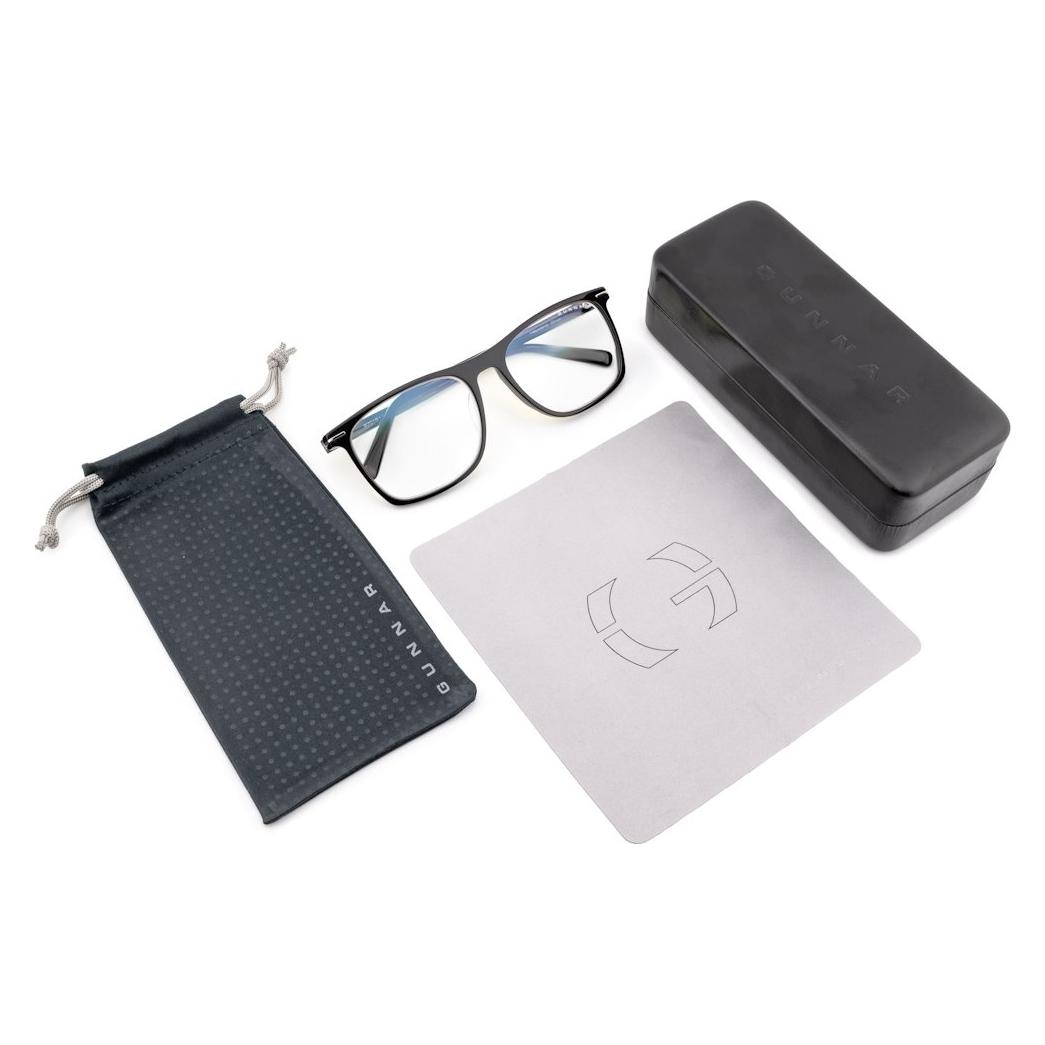 Gunnar HAYWARD Onyx klare Gläser / Gaming- und Bürobrille / Blaulichtfilter BLF 35 / Fokus (HAY-00109)