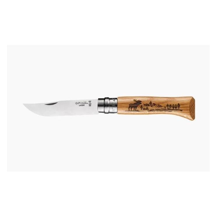 Opinel Animalia Oak Moose 08 Blistermesser (59976173)