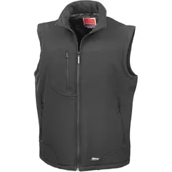 Result Herren 3-Lagen Softshell Bodywarmer R123X black/black S