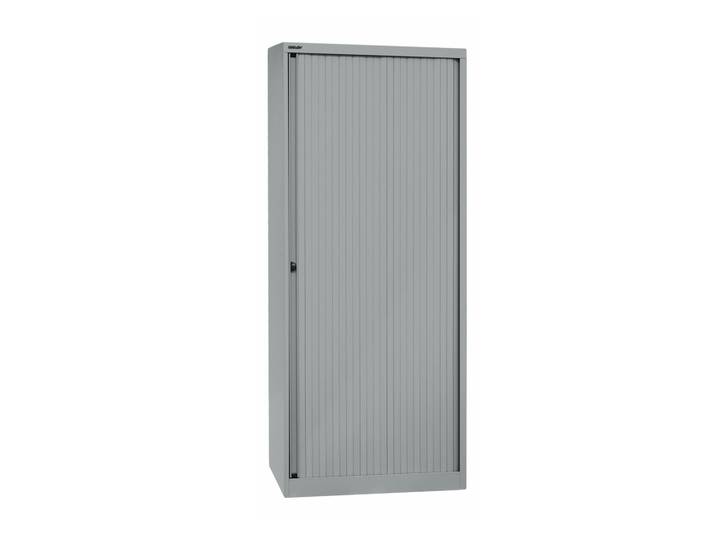 Roller Shutter Cabinet Bisley EuroTambour, 5 Folder high, 80.0 x 43.0 cm, Silver gray, New - Efficient storage