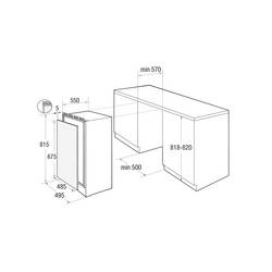 Gorenje RBIU309EP1 Kühlschrank EEK: E (A - G) 82 l Weiß 737803