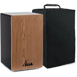 XDrum Cajon El Bajo Bass Port Black / Walnut inkl. Tasche