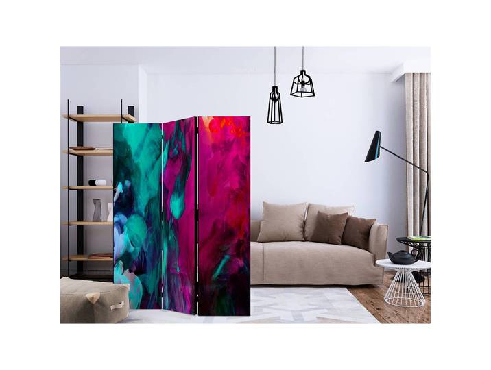 Paravent Color Madness Polaire Multicolore 135 x 172 x 3cm