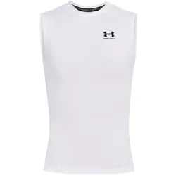 Under Armour, Unisex, Sportshirt, Heatgear Compression Tanktop (M), Weiss