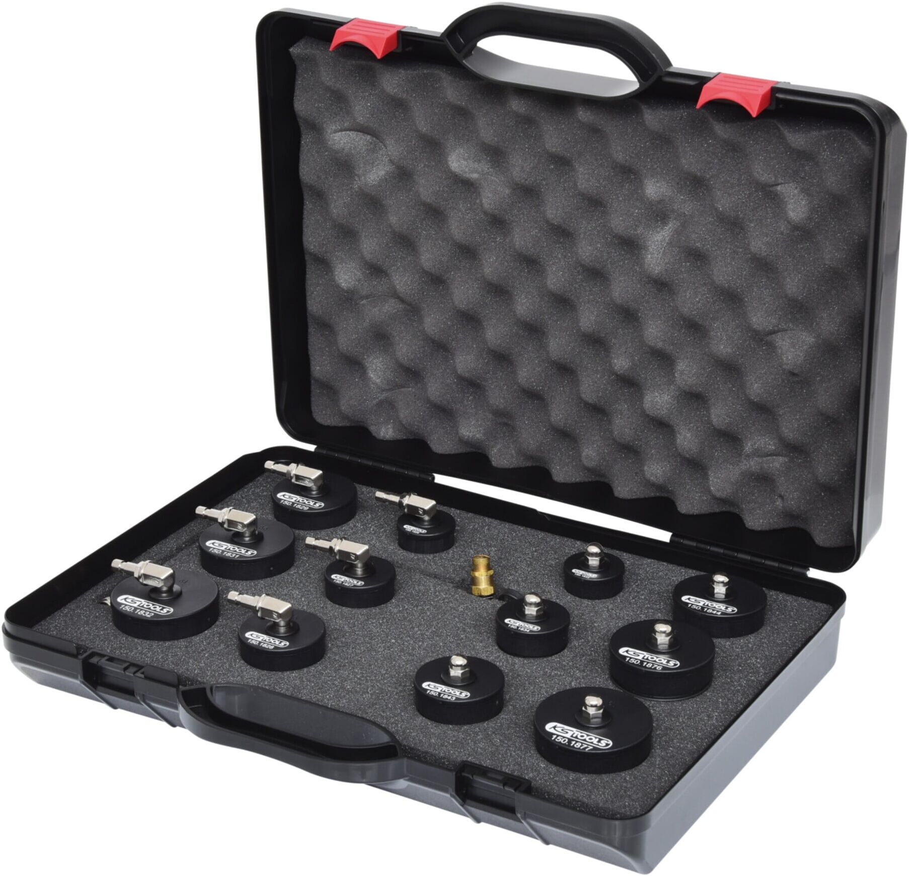 KS Tools Turbolader-Bajonett-Ladeluft-System-Prüfkoffer-Satz, 13-tlg. (150.1825)