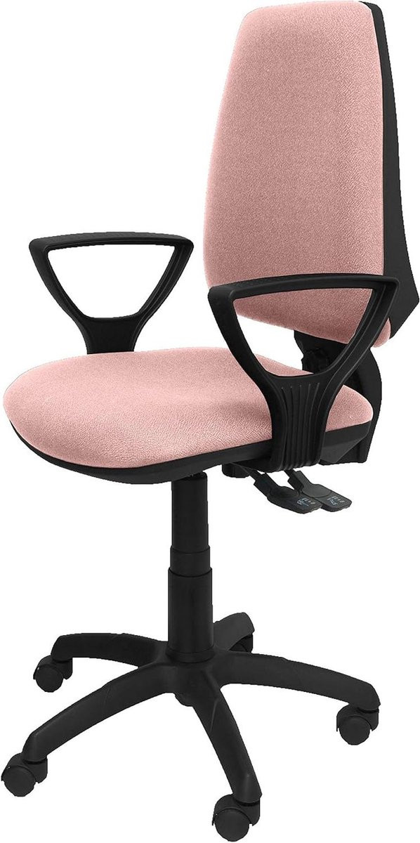 Ergonomische Bureaustoel van Stof met Synchroon Mechanisme - Lichtroze