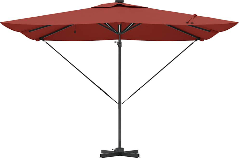 Brayden Studio Cantilever Parasol Red 270cm H x 285cm W x 285cm D