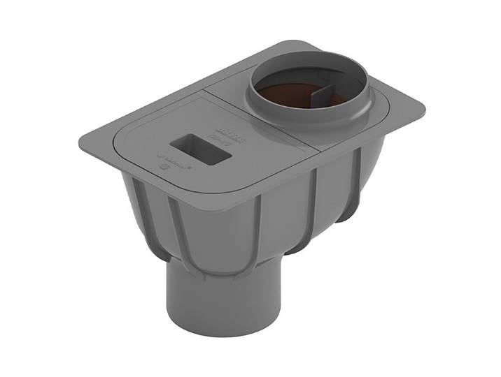 Cellfast PVC-Ablauftrichter Komplettset Grau ⌀ 7.5/10 cm
