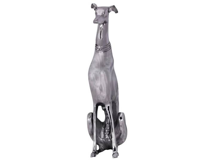 Mid.you Skulptur, Silberfarben, Metall, Hund, Hund, 18x70x25 cm, stehend, zum Stellen, handgemacht, Dekoration, Dekofiguren & Skulpturen, Skulpturen