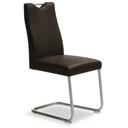 Komfort & Wohnen Stuhl Game 6194-AA Leder Braun Schoko